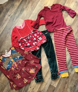 Matilda Jane Lot Size 6 Leggings Tops Fall Winter - Picture 1 of 5