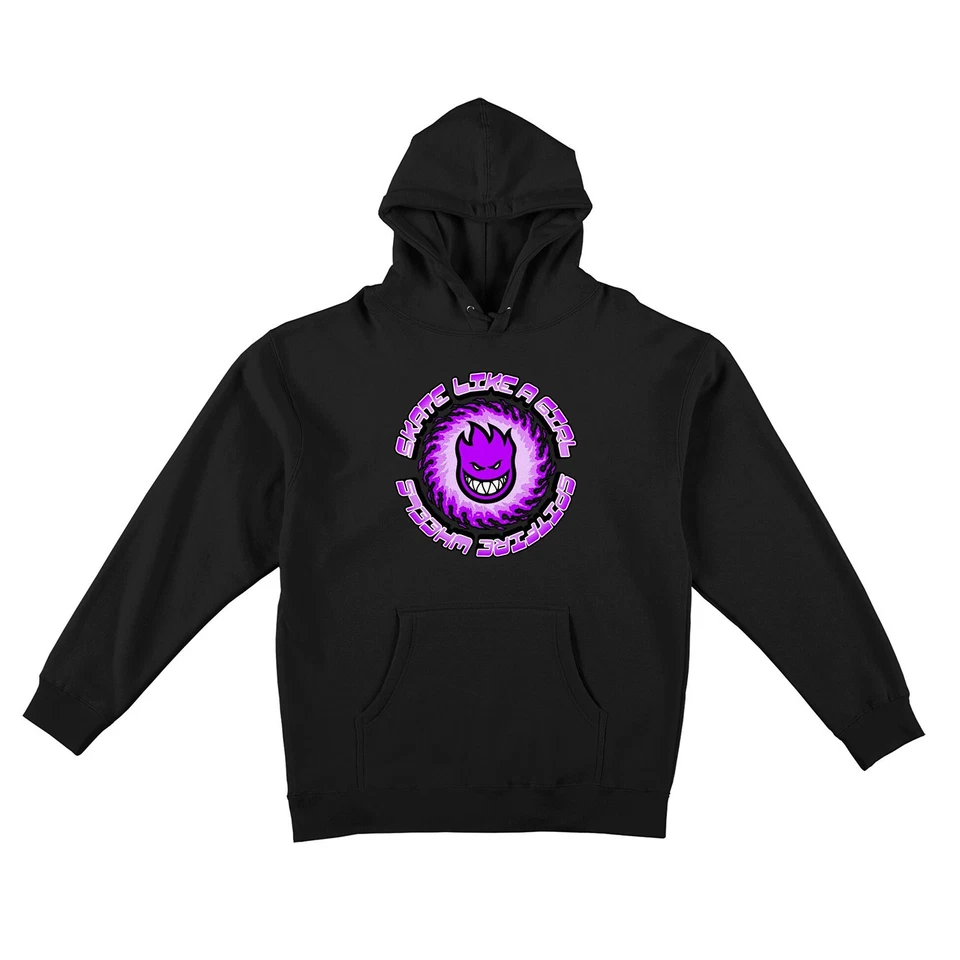 Spitfire Wheels Hoody Skate Like a Girl 25 anos clássico preto - Imagem 1 de 1