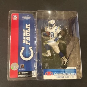 Vintage McFarlane NFL Series 7 Colt Marshall Faulk WHITE Variant Figur Rarität Neu in Verpackung - Bild 1 von 2