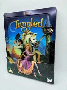 TANGLED STEELBOOK Blu-ray 3D+2D LIMITED EDITION WITH LENTICULAR *UK REGION FREE! - Imagen 1 de 16