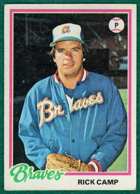 Rick Camp - 1978 Topps #349 - Atlanta Braves Baseball Card - Image 1 of 2