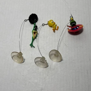 MARVIN MARTIAN, TWEETY, FROG  Looney Tunes Dangler By Applause Suction Cup 90’s - Picture 1 of 5
