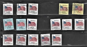 USA 16 different   Definitive Used Old Glory Stamps  fine - Picture 1 of 1