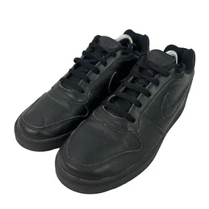 Nike Ebernon Low Triple Black Sneakers Mens US 8 AQ1775-003 - Picture 1 of 6