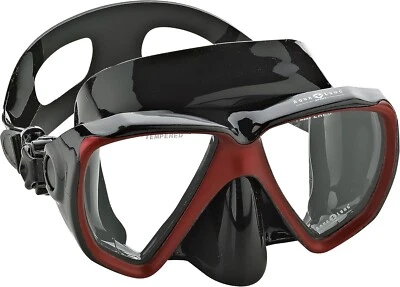 Aqua Lung Dual Lens Dive Mask Tempered Glass Silicone Skirt for Scuba Snorkel - Image 1 of 4