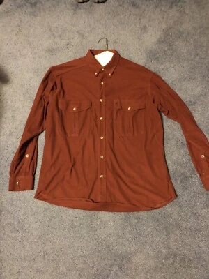 Browning Button Up Shirt Mens XL Long Sleeve Casual Buck Suede - Image 1 of 4