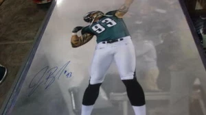 Jason Babin Philadelphia Eagles Signed 16x20 Photo COA 2 - Picture 1 of 1