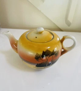 Vintage Small Hand Painted Porcelain TEA POT - Picture 1 of 12