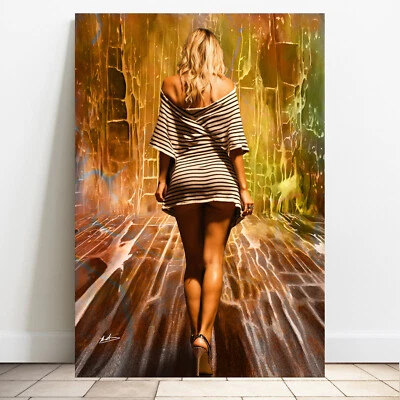 Leinwand Bild XXL Erotik Gemälde Wandbilder Wohnzimmer Modern  4956A - Bild 1 von 4