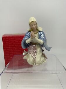 Fitz and Floyd Nativity Blessed Mother Figurine #19-201 Original Box Christmas