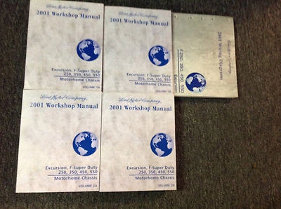 2001 FORD TRUCK + EXCURSION F250 F350 450 SUPER DUTY Service Shop Manual SET EWD - Image 1 of 4