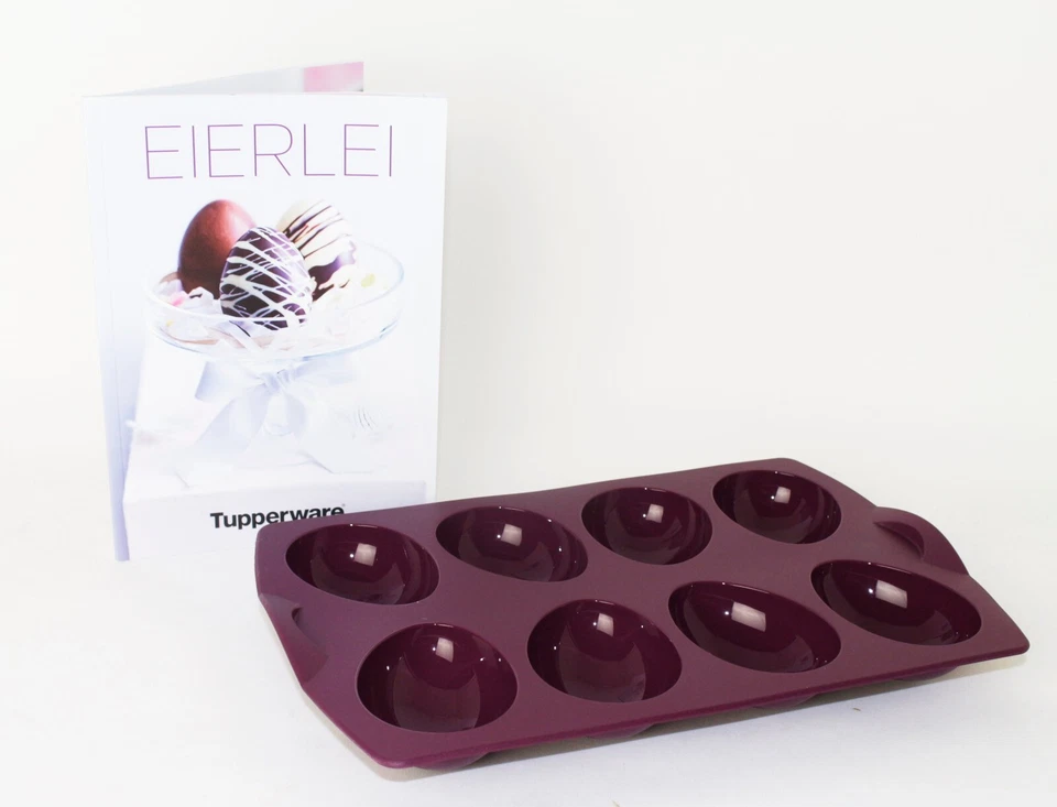 TUPPERWARE Silikon Backform Eierlei + Rezeptheft Rezeptbuch "Eierlei" NEU - Bild 1 von 1