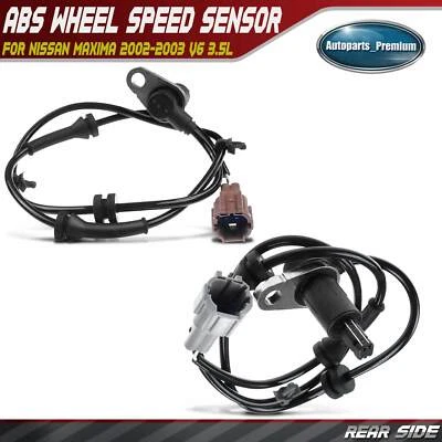Rear Left & Right 2x ABS Wheel Speed Sensors for Nissan Maxima 2002-2003 V6 3.5L - Image 1 of 4