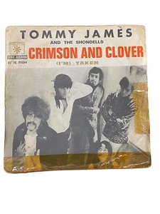 DISQUE VINYLE 45 TOUR TOMMY JAMES AND THE SHONDELLS CRIMSON CLOVER - Picture 1 of 1