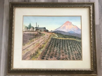 Clyde Keller, Jr. Watercolor Bend, OR Scene 1988 Excellent Condition - Image 1 of 4