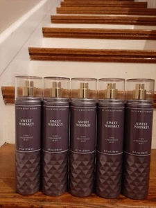 BATH AND BODY WORKS SWEET WHISKEY BODY SPRAY MIST PERFUME LOT OF 5 NEW - Picture 1 of 4