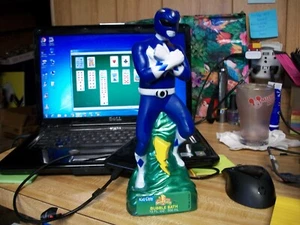 1994 Blue Mighty Morphin Power Rangers Soaky Bubble Bath Bottle empty - Picture 1 of 3