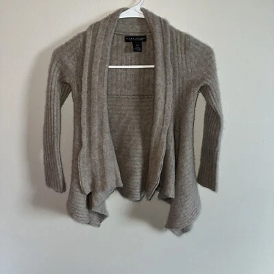 Suéter Cárdigan Abierto Elena Solano Mujer XS Beige 100% Cachemira Asimétrico Foto 1 de 4