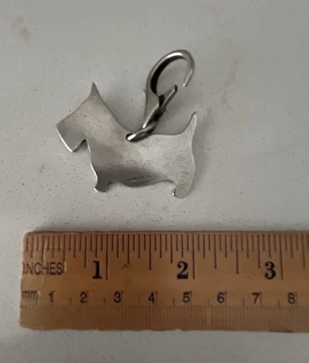 Брелок на сумку с кольцом для ключей для собаки скотти-терьера Tiffany & Co. серебро 925 - Изображение 1 из 4