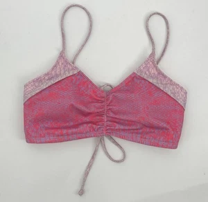 Heart and Harmony Bikini Top Girls Pink Lace up Sz 12 NEW NWT N168 - Picture 1 of 2