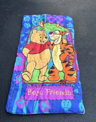 Vintage 90s Disney Winnie the Pooh Best Friends Tigger Sleeping Bag 29” x 55” - Image 1 of 4