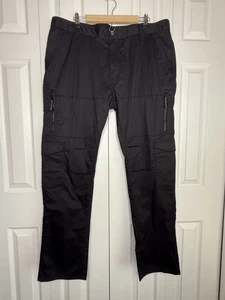 Sean John Cargo Pants Y2K Streetwear Straight Leg Zipper Pockets Black Men's 40 - Picture 1 of 10