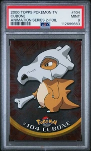 Topps Pokemon T.V. Animation Series 2 Holo Foil Cubone #104 PSA Mint 9 - Bild 1 von 2