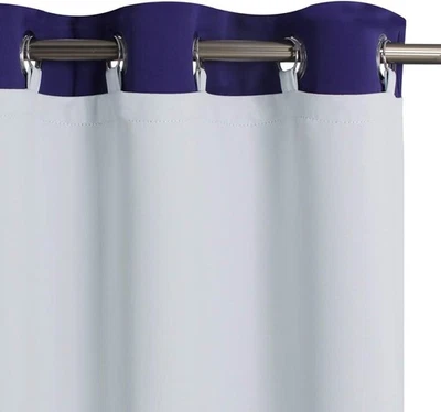 Forros de cortina KGORGE Blackout - Sun 50W x 80L (paquete de 2), blanco grisáceo  Foto 1 de 4