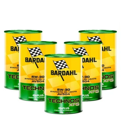 Set / Mantenimiento Aceite Motor Bardahl AV504 Xfs 5W30 Acea C3- 5LT Para - Imagen 1 de 2