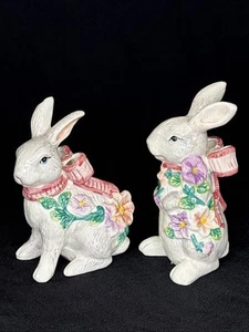 VTG Easter Springtime Bunny Rabbit Figurines From K’s Collection 5” - Picture 1 of 16