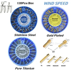 Dental Conical Screw Posts Endo Root Canal Pins Post Core Crown Repair 120pc/Box - Picture 1 of 15