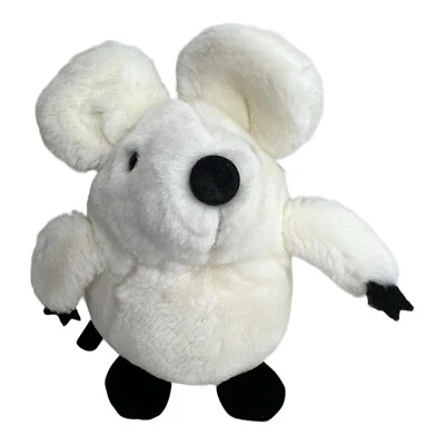 Althans Club Maus weiß Kuscheltier Plüschtier Stofftier ca. 18 cm groß - Bild 1 von 4