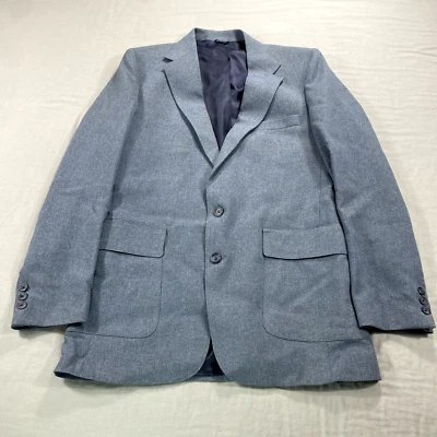 ВИНТАЖНЫЙ Levis Blazer мужской 40L синий действие костюм спортивное пальто куртка две кнопки - Изображение 1 из 4