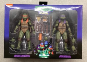 NECA TMNT II Secret of the Ooze 1991 7" Michelangelo & Donatello 2-Pack New - Picture 1 of 3