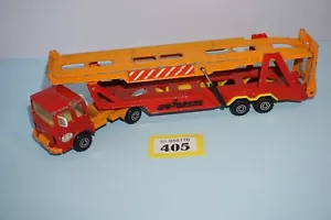 Majorette Trasportatore Auto Ech Saviem Cabina Rossa Giallo e Rosso Renault Diecast - Foto 1 di 9