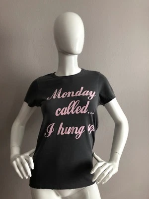 Junk Food Womens Logo Graphic "Monday Called I Hung Up"  T-Shirt Size XS - Image 1 of 4