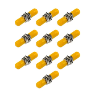 10 Pack Fiber Optic Adaptor ST to ST Singlemode Single Cable Connector Coupler - Afbeelding 1 van 6