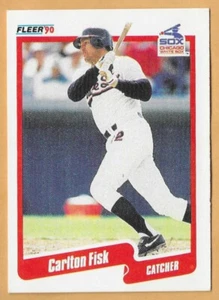 CARLTON FISK CHICAGO WHITE SOX #530 - FLEER CASI NUEVO - MONTADO 1990 - Imagen 1 de 2