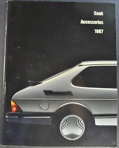 1987 Saab Accessories Catalog 9000 S 900 Turbo Sedan Convertible Original 87