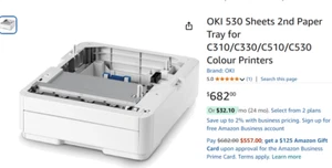 OKI 530 Sheets 2nd Paper Tray for C310/C330/C510/C530 Colour Printers MSRP: $682 - Picture 1 of 3