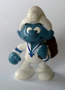 SMURF SAILOR 1984 PEYO SCHLEICH Made in HONG KONG - Picture 1 of 3