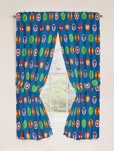 Drappi Jay Franco Marvel Super Hero Adventures Doppia Squadra 63" Pollici - Bellissimi - Foto 1 di 6