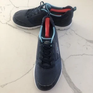 Skechers Womens Size 10 Dual Lite Knit Air Cooled Memory Foam Shoes Teal/black - Picture 1 of 13