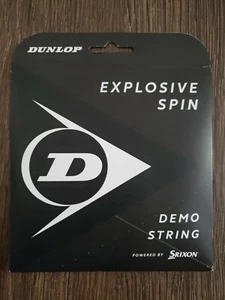 Cuerda de tenis Dunlop Explosive Spin negra calibre 17 1,25 mm *NUEVA* - Imagen 1 de 2