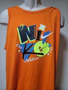 Mens NIKE Tank Top NEW Orange Athletics Size XXL - Picture 1 of 1