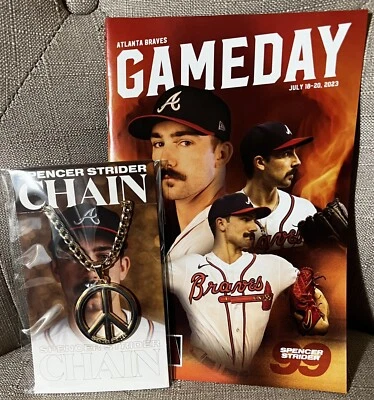 Spencer Strider Chain SGA 7/18/2023 In-Hand NIB (FREE Shipping & Game Program) - Image 1 of 3