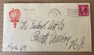 LANCASTER, PA ~ APPEL & SON, Opticians ~ Illustrated  Advertising Cover 1925 - Image 1 of 2