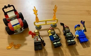 Lego CITY 60088 FIRE SET Retired Fire Chief ATV firefighter fireman FD 4 men ax - Picture 1 of 10