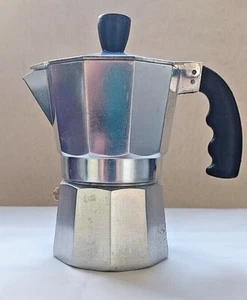 Cafetera Italia Vintage Cafetera Espresso Aluminio Hecha Olla Estufa Taza Goteo Express  - Imagen 1 de 12