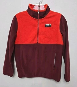 LL Bean Kids Orange Fleece Sweater (See Photos For Sizing) - Picture 1 of 8